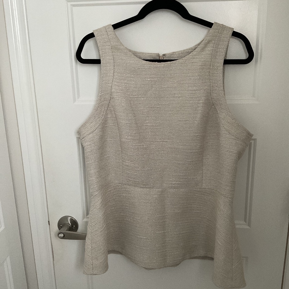 Banana Republic Sleeveless Peplum Top